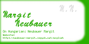 margit neubauer business card